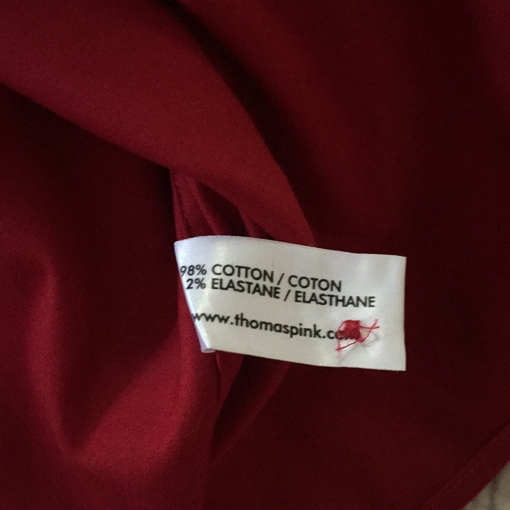 Pink Ruby Red Size 16 Fitted Button Down Blouse - image 7